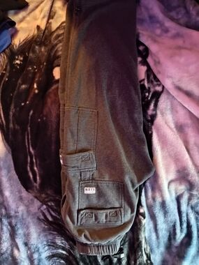 Men's Olive Green Cargo Jogger Pants